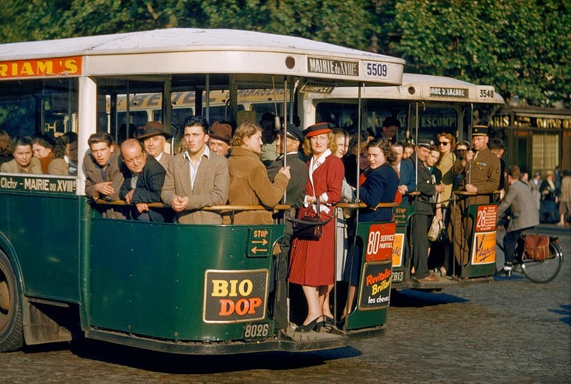 Старые парижские автобусы 