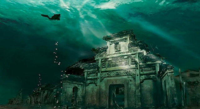 Потерянный город Ши Чен обнаружен под водой в Китае 