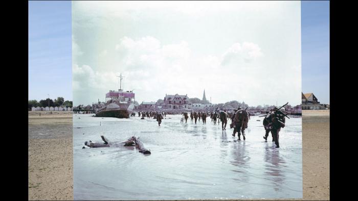 Высадка союзников в Нормандии на современных фотографиях 