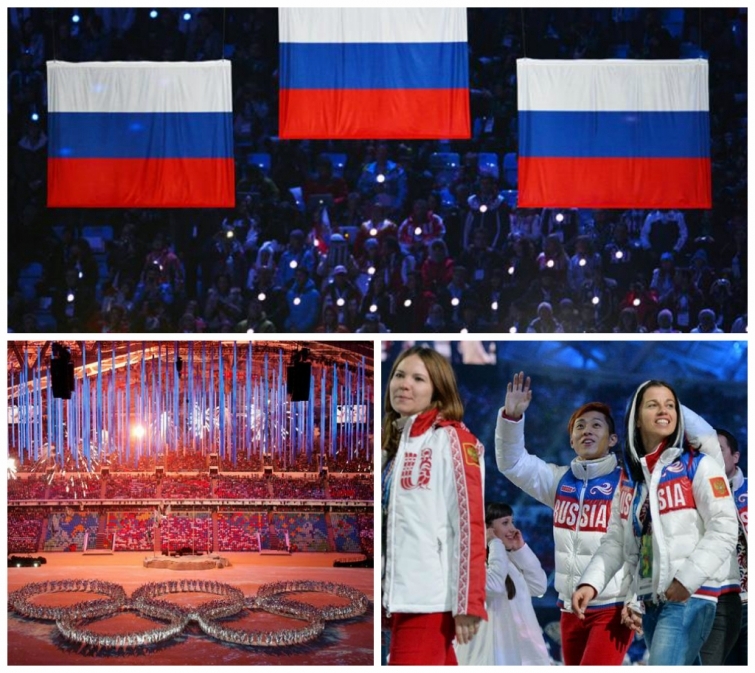 Лучшие кадры с церемонии закрытия Олимпийских Игр в Сочи 