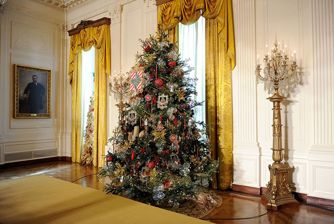 Рождественское убранство Белого дома 