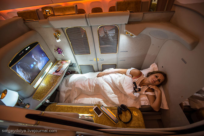 Полет первым классом на авиакомпании Emirates 