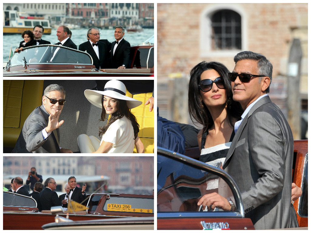 Джордж Клуни и Амаль Аламуддин в Венеции 