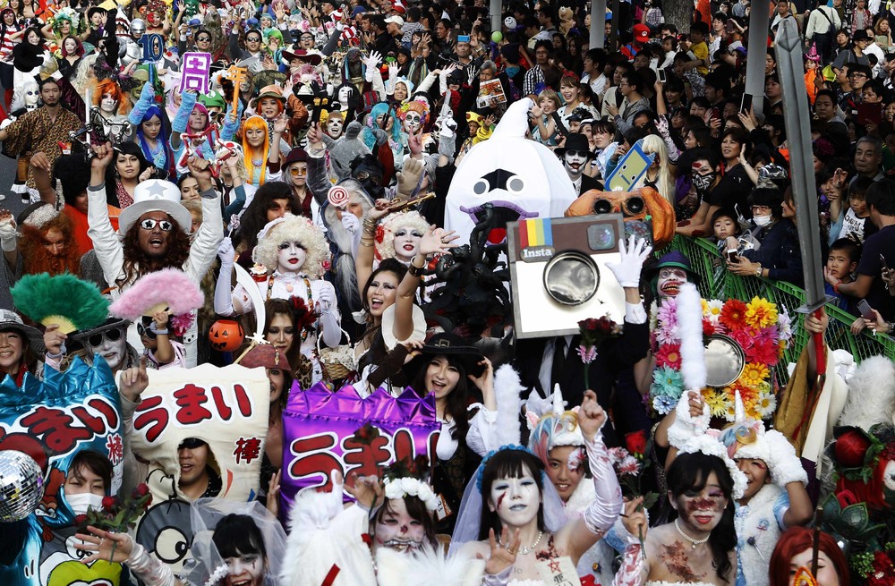 Хэллоуин парад в Японии 