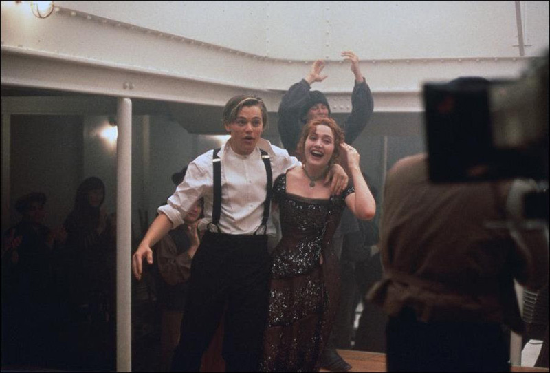  Как снимали “Титаник”: редкие фото со съёмок 