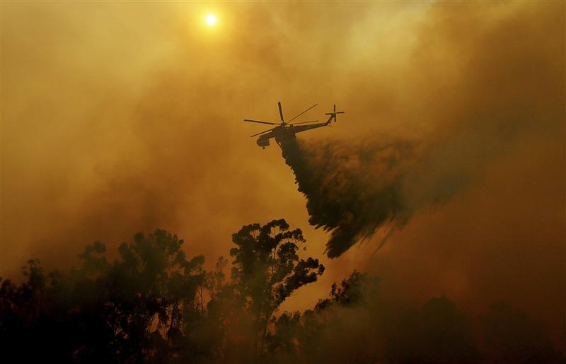 Крупный природный пожар в Калифорнии 