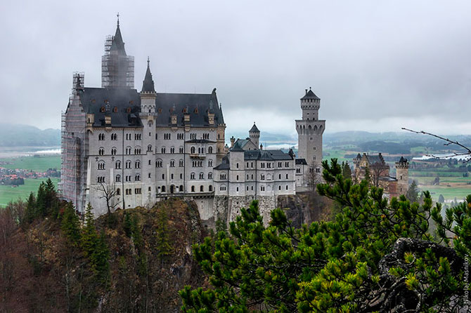 Замок Нойшванштайн в Баварии 