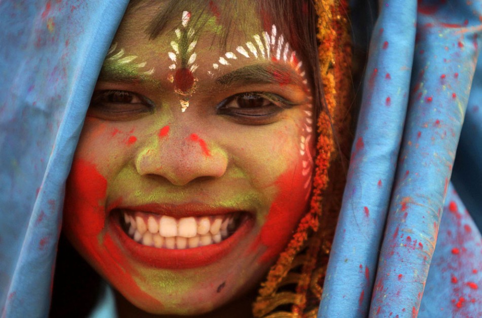 Праздник красок в Индии 