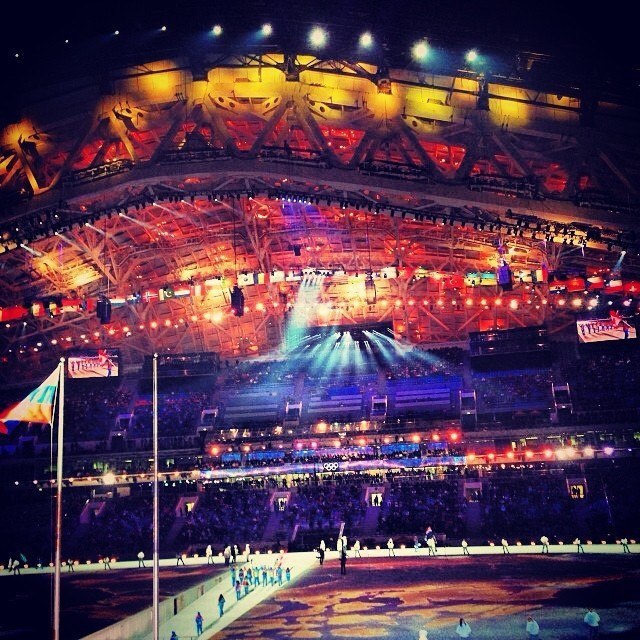 Генеральная репетиция открытия Олимпийский игр в Сочи 