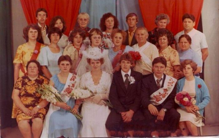 Советские свадебные фотографии 