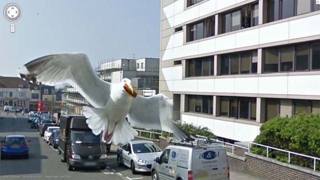 Странные фото с Google Street View 