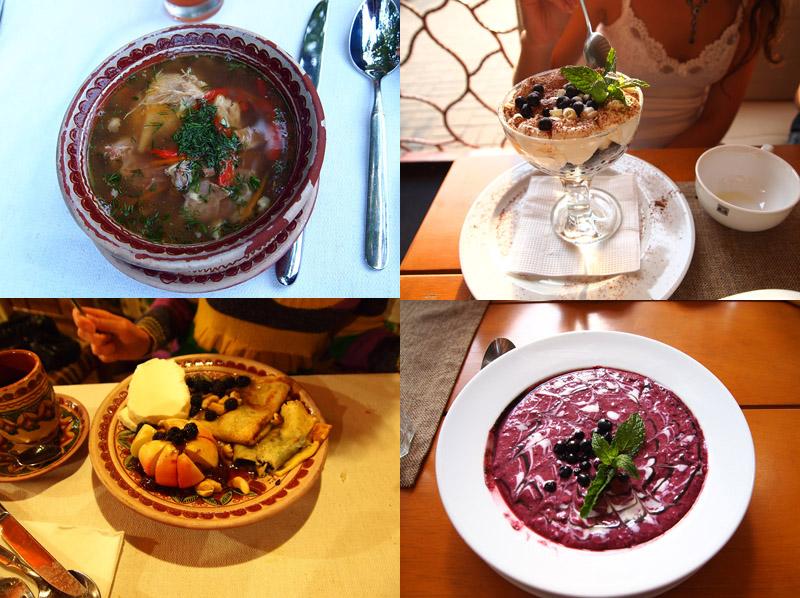 Еда в украинских ресторанах и кафе 