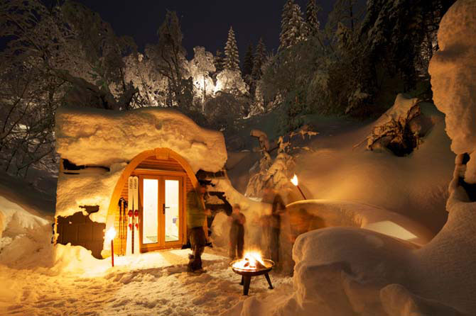 Удивительный мини-отель в горах Швейцарии 